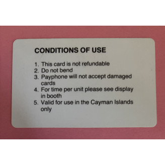 ILES CAYMAN télécarte 75...