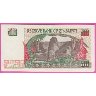 Zimbabwe P.8 SUP 50 Dollars...