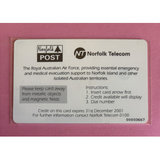 ILE DE NORFOLK télécarte à...