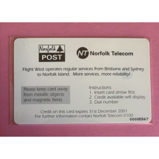 ILE DE NORFOLK télécarte à...