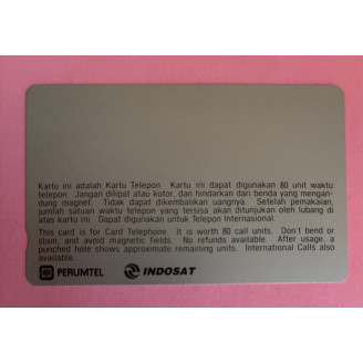INDONÉSIE télécarte 80 unit...