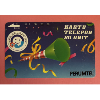 INDONÉSIE télécarte 80 unit...