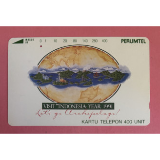 INDONÉSIE télécarte 400...