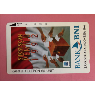 INDONÉSIE télécarte 60 unit...