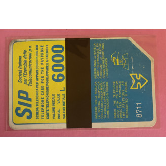 ITALIE télécarte 6000 Lire Sip