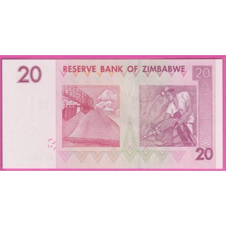 Zimbabwe P.68 Neuf UNC 20...