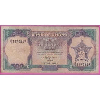 Ghana P.28c Etat B 500...