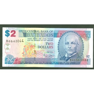 Barbades 2 Dollars P66 Etat...