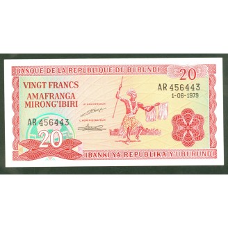 Burundi 20 Francs 1979 P27a...