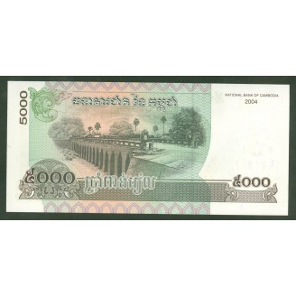 Cambodge 5000 Riels 2004...